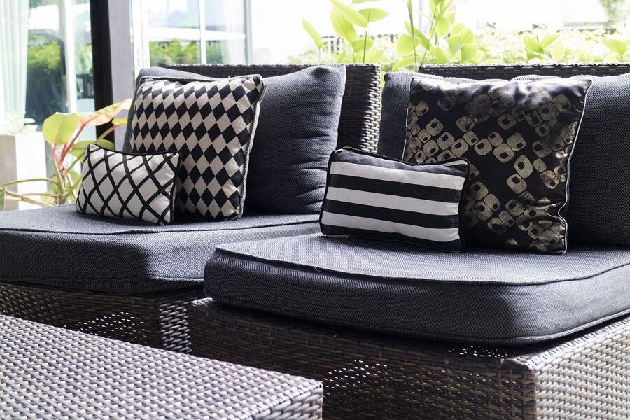 Outdoor furniture accessories for vinyl decks and patios