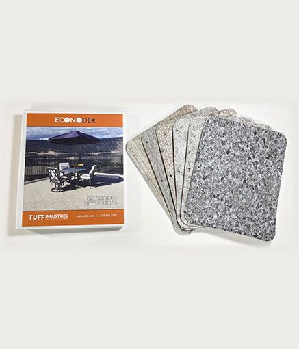 Vinyl deck flooring samples with brochure - small image