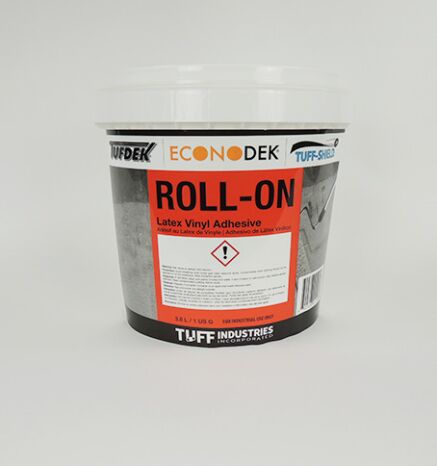 1 gallon pail of Econodek Roll-On Latex Vinyl Adhesive