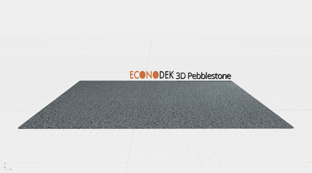 Econodek Pebblestone 3-D vinyl example