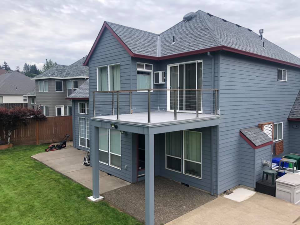 Under deck waterproofing and second floor vinyl decking