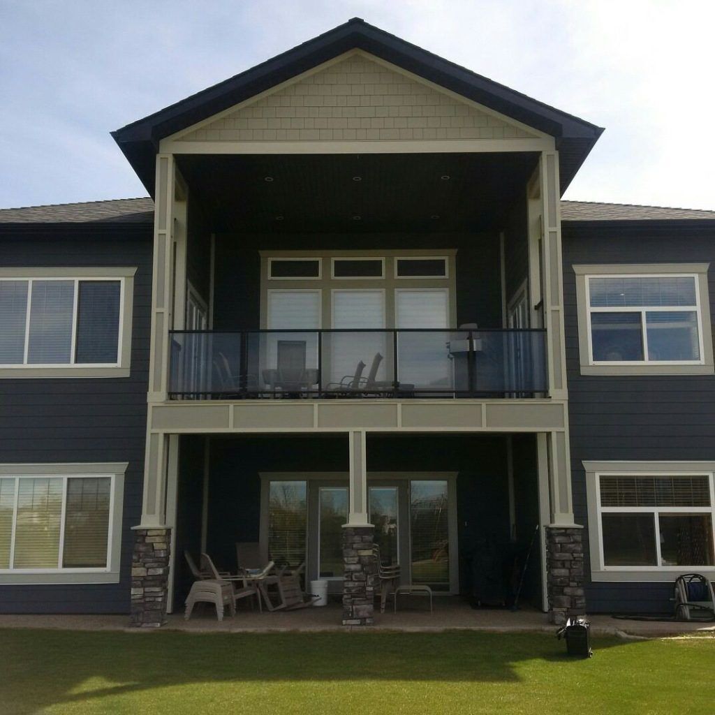 Second floor deck plus finished under deck patio