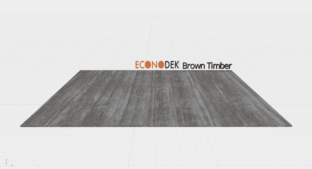 Econodek Brown Timber 3-D vinyl example