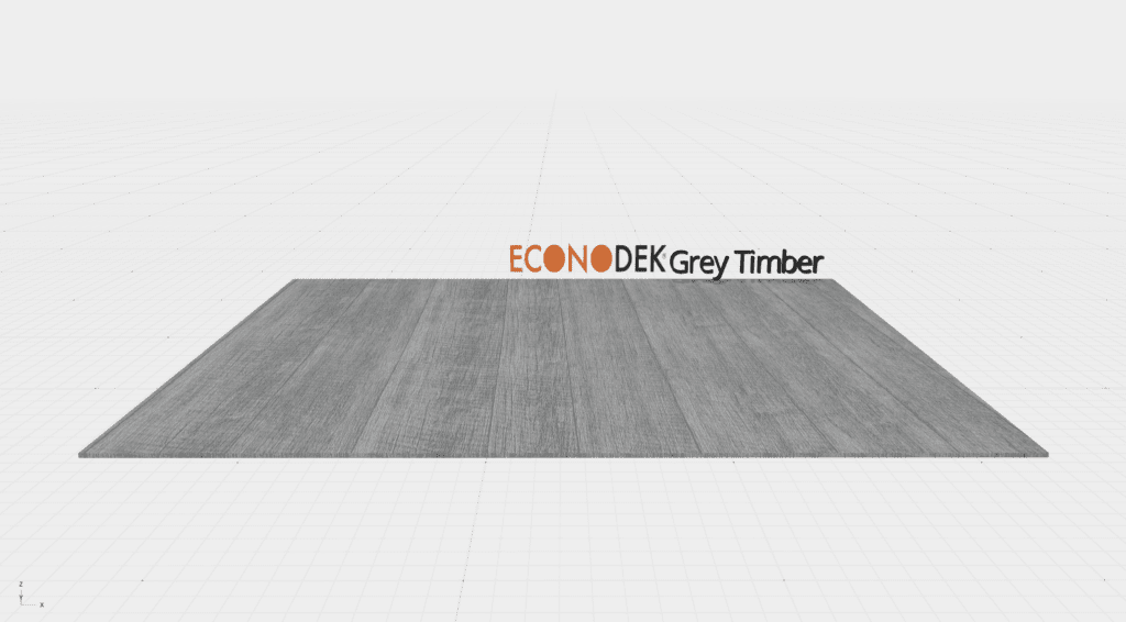 Econodek Grey Timber 3-D vinyl example