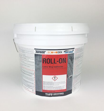 Bucket of Roll On Latex Vinyl Adhesive