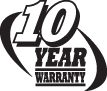 10-year Warranty Graphic - Econodek