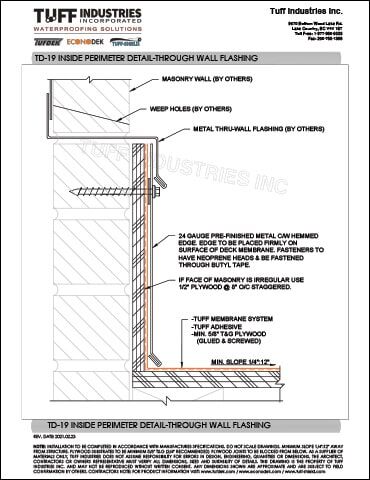 TD-19-INSIDE-PERIMETER-DETAIL-THROUGH-WALL-FLASHING TD-19-INSIDE-PERIMETER-DETAIL-THROUGH-WALL-FLASHING